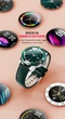 Смарт-часы женские Lemfo S09 Green (тонометр, пульсоксиметр) - изображение 4