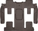 Автомобільні килимки поліки в салон Weathertech на GMC Acadia 09-16 2-3 ряд какао ГМЦ Акадия WT0027236 - зображення 1