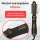 Фен-щетка для волос Gemei GM-4825 черный с керамическим покрытием 2 в 1 с поворотной насадкой щетка фен для волос 1000 Вт (GM4825GL) - изображение 4