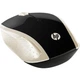 Беспроводная мышка для ПК и ноутбука HP 200 Silk Gold Wireless Mouse 3 кн 1000 dpi черно-золотистая (2HU83AA) - изображение 1