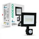 Cвітлодіодний прожектор ARDERO LL-2010ARD 10W 800Lm 6500K чорний IP65 з датчиком - зображення 1