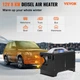 Дизельний обігрівач для автомобіля і приміщень Vevor 8kW з дисплеєм і пультом ДУ - зображення 2