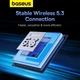 Беспроводные Bluetooth наушники Baseus Bowie E5x TWS 4 Микрофона ENC |BT5.3, 35/330mAh, 5h, Type C| Blue - изображение 12