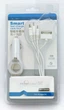 Автомобільна 12/24V USB зарядка CCTV AL-3611 2A, 4-в-1 micro USB/mini USB/Nokia/iPad, біла, Blister - зображення 1