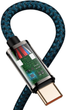 Кабель Baseus Legend Series Elbow Fast Charging Data Cable Type-C to Type-C 100W 2 м Blue (CACS000703) - зображення 5