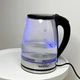 Електричний скляний чайник Rainberg RB-2250 з LED підсвічуванням 2200 Вт 1.8л, хороший електро чайник - зображення 9