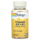 Solaray Витамин D3 + K2, Vitamin D3 + K2 – 120 капсул (076280574456) - изображение 1