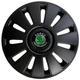 Ковпаки Колісні R16 Skoda чорні 4шт - зображення 1