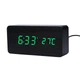 Электронные&nbsp;часы-будильник с термометром LED WOOD CLOCK VST-862+ под дерево черные (SH777712) - изображение 1