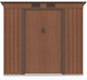 Садовий будинок сарай із навісом для інструментів OREGON 7x4 Walnut 201x121 cm 004030 - зображення 2