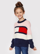 Sweter dziecięcy Tommy Hilfiger KG0KG05662-YBR 140 cm Biały (8720114554764) - obraz 1