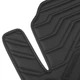Коврики в салон Inliner для Porsche Cayenne '10-17 из экокожи Geometric Design черные (комплект) - изображение 4
