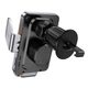 Тримач Hoco Transparent Discovery Edition wireless fast charging car holder (air outlet) HW7 15W black - зображення 2