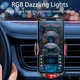 Автодержатель Auto open-close Transparent Wireless Charger XYJ A6 15W RGB - изображение 6