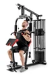 Силовая фитнес станция Hop-Sport HS-1044K с партой Скотта верхняя тяга нижняя тяга стек - изображение 10