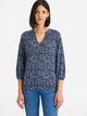 Bluzka damska z dekoltem v Greenpoint TOP704W22MDW01 44 Niebieska (5903245344241) - obraz 1