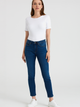 Jeansy damskie Slim Fit Greenpoint SPJ451W2235J00 40 Niebieskie (5903245333665) - obraz 3