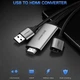 Адаптер-перехідник Ugreen аудіо- відео- конвертер USB to HDMI Digital AV 1.5 м Grey (YM1242) - зображення 2