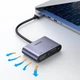 Конвертер переходник Ugreen USB 3.0 To HDMI / VGA с USB кабелем Grey (YM1403) - зображення 5