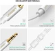 Сплиттер Ugreen переходник-разветвитель 3.5mm AM to 3.5mm 2 AF Metal White (YM1164) - изображение 3