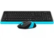 Комплект беспроводной A4Tech FG1010 Black/Blue USB - изображение 3