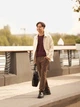 Куртка демисезонная мужская Uniqlo 216048678 L Бежевая (1159795705) - изображение 8