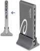 Stacja dokująca Delock 2xDisplayPort/HDMI/3xUSB3.2/RJ45 Ethernet/Audio/2xUSB-C Grey (4043619877720) - obraz 2