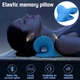 Масажна подушка для шиї та спини (Релаксатор) Massage Pillow PU (blue) - зображення 3