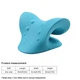 Масажна подушка для шиї та спини (Релаксатор) Massage Pillow PU (blue) - зображення 5