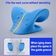Масажна подушка для шиї та спини (Релаксатор) Massage Pillow PU (blue) - зображення 6