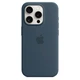 Чехол противоударный силиконовый OEMG Guard Shockproof Silicone Case with MagSafe для Apple iPhone 15 Pro (6.1") Storm Blue (MT1P3ZM/A) - изображение 6