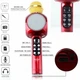 Бездротовий мікрофон караоке WSTER WS-1816 Bluetooth USB AUX FM Red - зображення 2