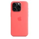 Чохол противоударний силіконовий OEMG Guard Shockproof Silicone Case with MagSafe для Apple iPhone 15 Pro (6.1") Guava (MT1V3ZM/A) - зображення 5