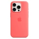 Чохол противоударний силіконовий OEMG Guard Shockproof Silicone Case with MagSafe для Apple iPhone 15 Pro (6.1") Guava (MT1V3ZM/A) - зображення 6