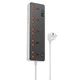 Сетевой удлинитель фильтр HOCO Rico 5-position socket AC14A |3USB/1Type-C, PD/QC, 3A/30W| black - изображение 1