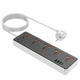 Сетевой удлинитель фильтр HOCO Rico 5-position socket AC14A |3USB/1Type-C, PD/QC, 3A/30W| black - изображение 3