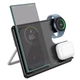 Бездротова зарядка Qi 3в1 HOCO CQ2 Flash folding QI |27W Max| Док-станція для iPhone + iWatch + Airpods Black - зображення 6