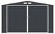 Металевий гараж HARDMAISTER Kingston 380x540 Cold Grey сірий 000353 - зображення 4