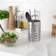 Контейнер для столових приборів + підставка 18см, нержавіюча сталь Ikea Ordning 301.317.16 - изображение 6
