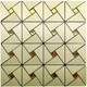 Алюмінієві панелі Зелене золото зі стразами 300х300х3мм ПВХ стінові плитка металева для стін - зображення 2