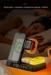 Бездротова 3в1 станція швидкої зарядки, версія для Apple Watch, з будильником, нічником, чорна (75648193) - зображення 2