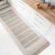Прорезиненный Безворсовый Коврик на Кухню Kitchen 19245101 Кремовый+Бежевый 80х150 см - изображение 1