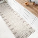 Прорезиненный Безворсовый Коврик на Кухню Kitchen 19247101 67х200 см Кремовый-Бежевый - изображение 1