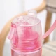 Пляшка для води спортивна 600 мл з розпилювачем (рожева) - зображення 2