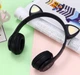 Бездротові Bluetooth навушники Cat Ear Чорний з котячими вушками \ (SH777502) - зображення 1