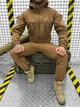 Тактический костюм Soft Shell с карманами и липучками для шевронов Coyote XL - изображение 2