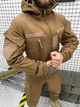Тактический костюм Soft Shell с карманами и липучками для шевронов Coyote XL - изображение 5