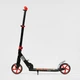 Самокат двухколесный Best Scooter Rio 88505 колеса PU 145мм передний амортизатор алюминиевый тормоз Черно-красный - изображение 3