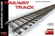 Сборная модель 1/35 железнодорожный путь (европейский путь) Railway Track MiniArt 35561 - изображение 1