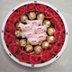 Солодкий бокс з Підсвіткою на День народження для жінки Ring Light 26см - изображение 4
